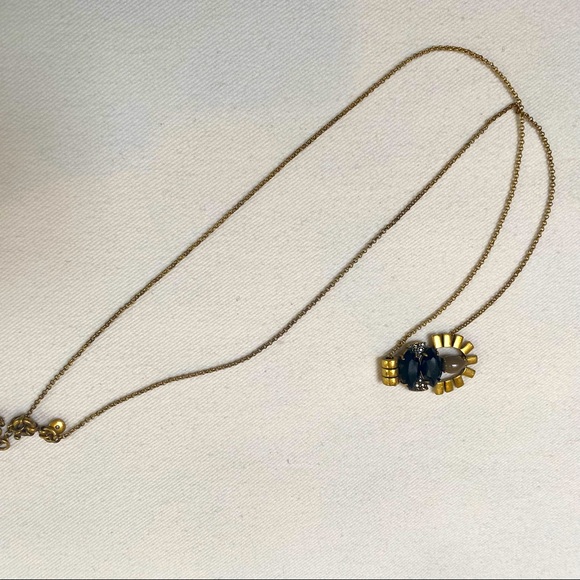 J. Crew Black & Gold pendant necklace - Picture 2 of 2
